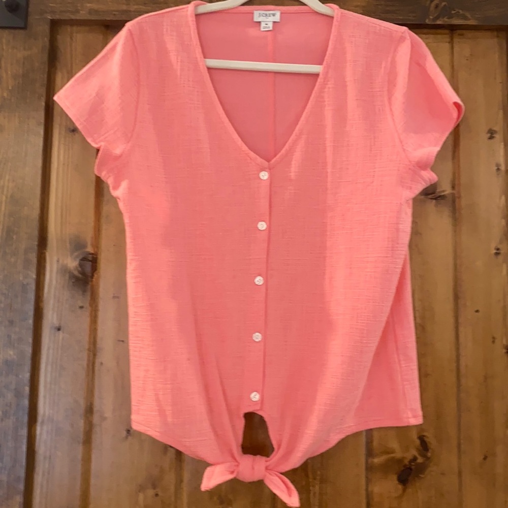 J. Crew Pretty Pink Top NWOT